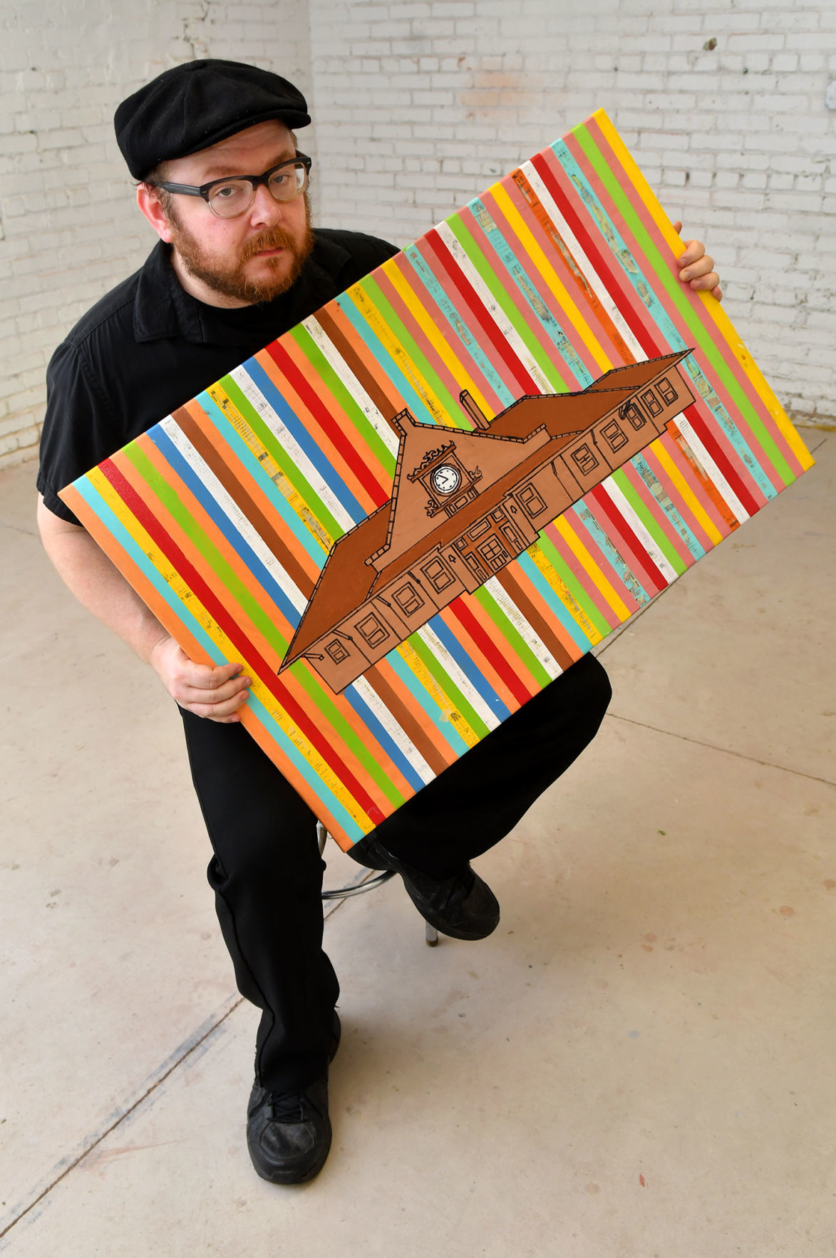 A3 MAIN Jon Burns is opening his new art exhibit, QC Icons, on Aug. 2
